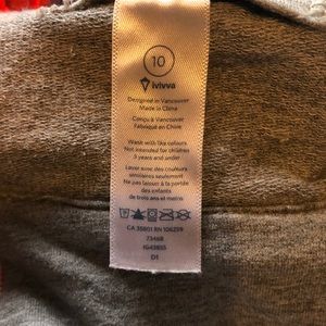 Front zipper ivivva hoodie 10 girls